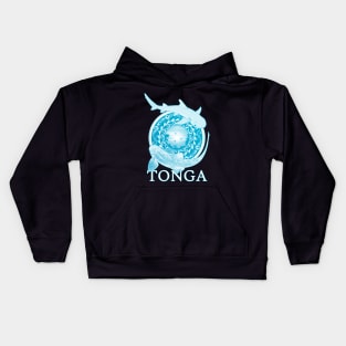 Zebra Shark and Whitetip Reef Shark Tonga diving Kids Hoodie